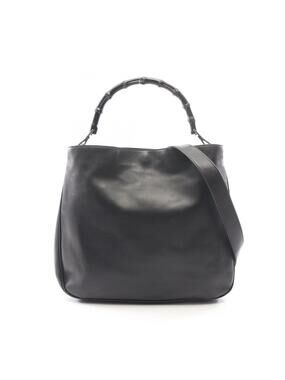 Gucci Bamboo Shoulder Handbag Leather #280307G35B